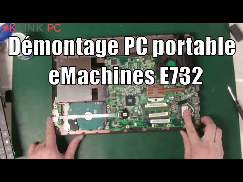 How to disassemble an eMachines E732 laptop PC