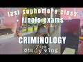 study vlog + tips👮‍♀️ as a criminology student (last class, finals exams)