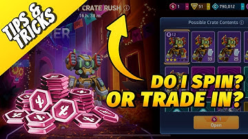 Event Crate Rush tokens - Spin or trade-in?| Mech Arena Tips & Tricks