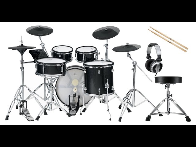 Kit Batterie électronique XDrum DD-670 Plus - Pads Mesh En Bois, 720 Sons, Inclus Casque Et Tabouret