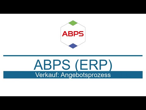 ERP-System ABPS: Der Angebotsprozess