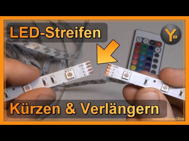 LED-Streifen richtig kürzen / abschneiden 