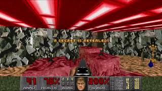 Ultimate Doom Pistol Starts E2M3 "Refinery" UV 100% Kills and Secrets