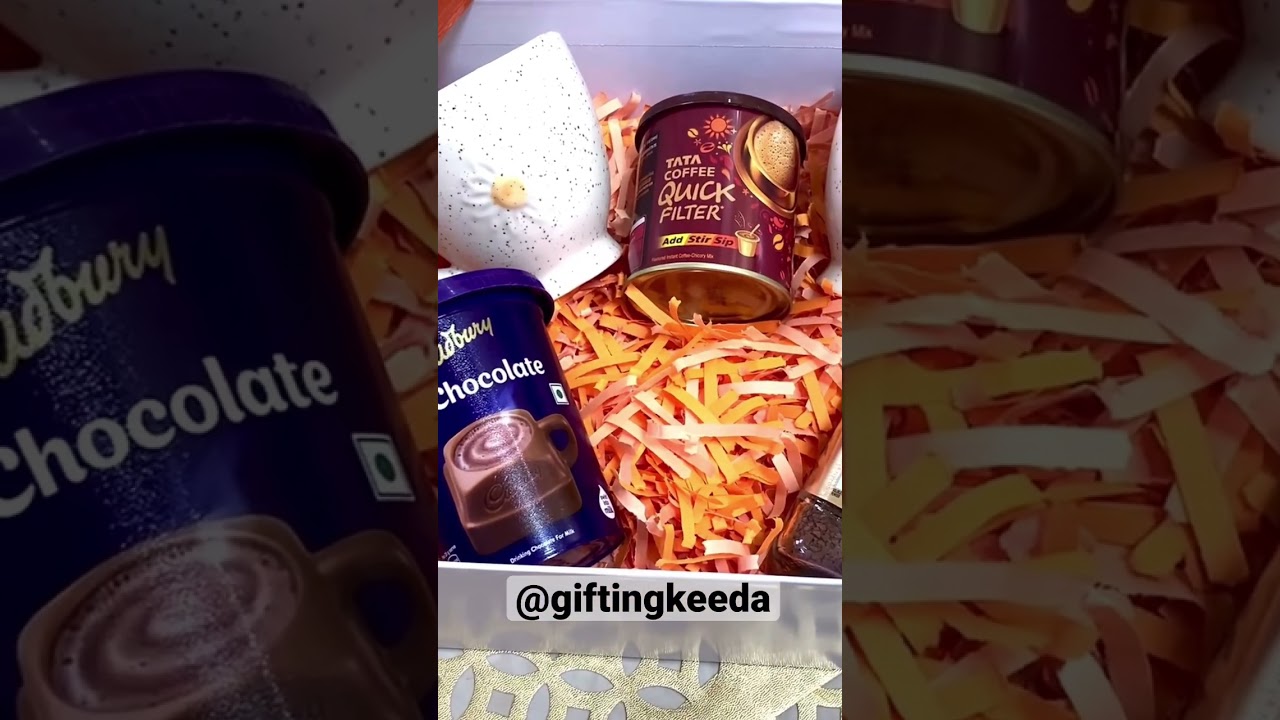 Coffee lover gift box/personalised diwali gift/ceramic cups /hot chocolate/Tata filtercoffee/Nescafe