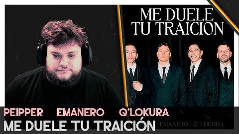 MASTHER REACCIONA A Emanero, Peipper, Q´Lokura - ME DUELE TU TRAICIÓN