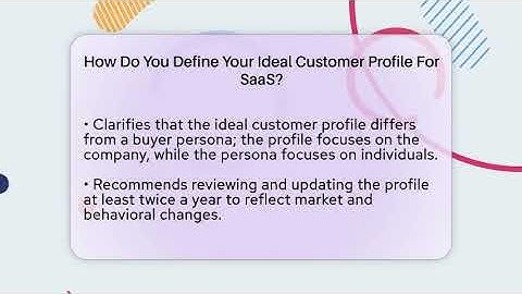 How Do You Define Your Ideal Customer Profile For SaaS? - Saas Marketing Wizards