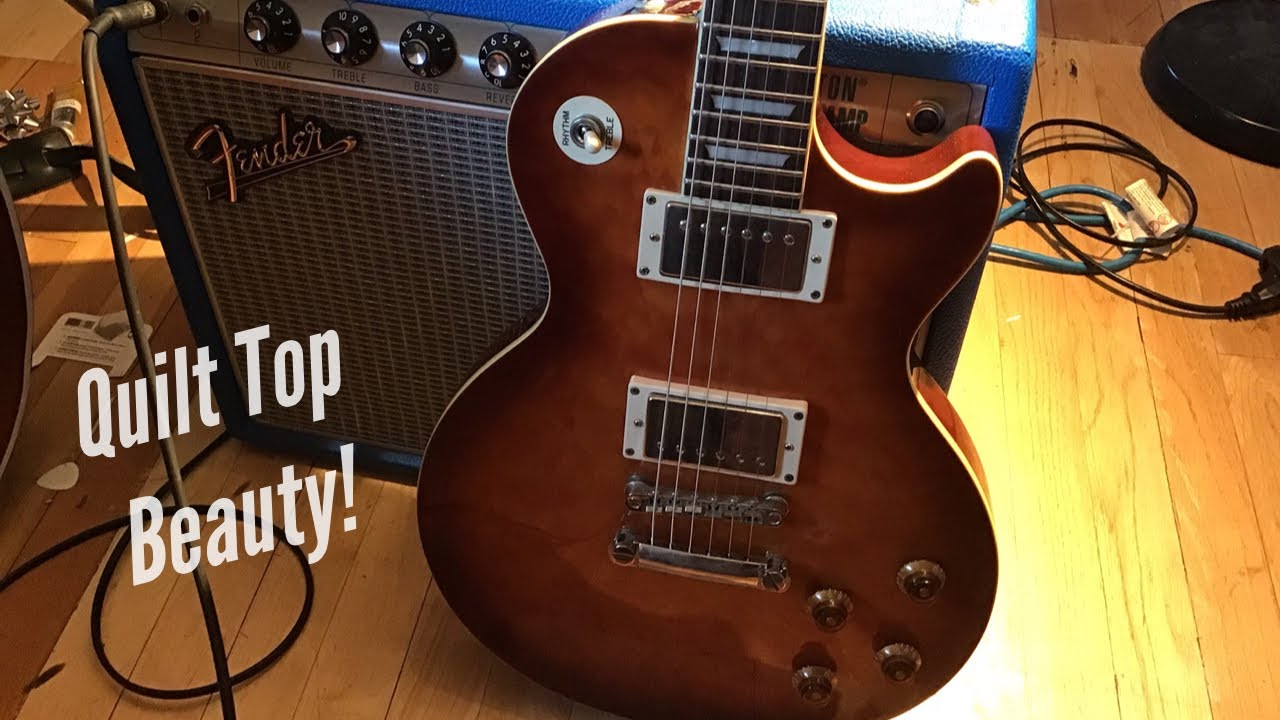 Epiphone Custom Shop Les Paul Standard Quilt Top Special Limited Edition Root Beer Burst Youtube