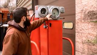 Demo of ultra high speed deluge fire suppression system, CVD Corp, slow motion