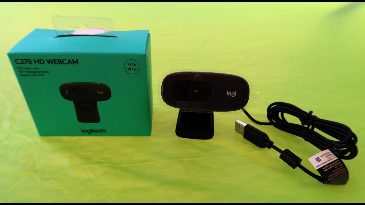 LOGITECH C270 HD WEBCAM USB WEB CAMERA HD 720p/30fps WITH USB