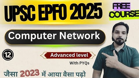 UPSC EPFO 2025 || Complete computer course || class 11 knowledge sky