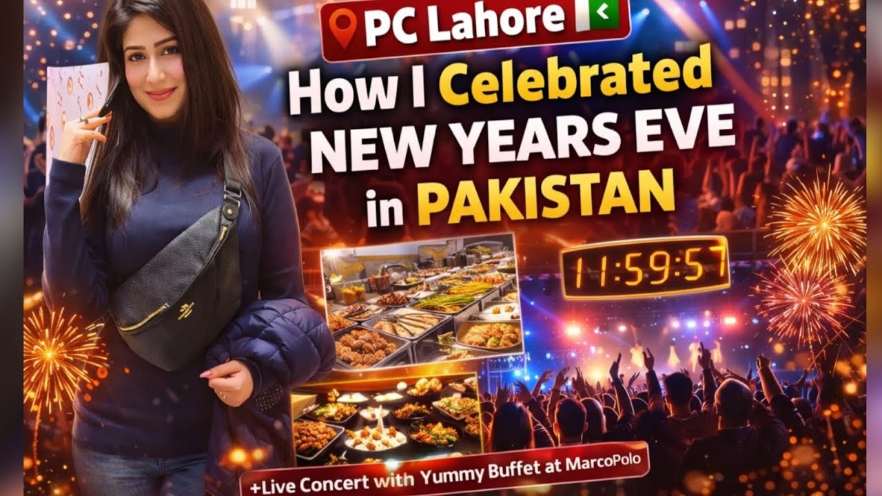 How I Celebrated New Year’s Eve in Pakistan | PC Lahore Live Concert & Buffet