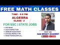 Free Maths Classes: Algebra &amp; Number System Class 2