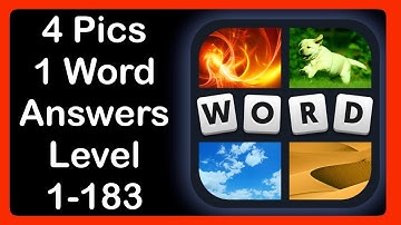 4 Pics 1 Word - Level 1-183 - Answers - Walkthrough