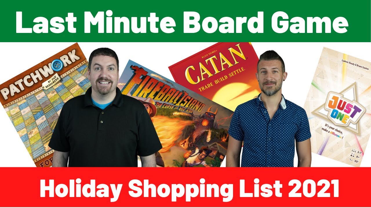 Last Minute Board Game Holiday Shopping List 2021 - YouTube