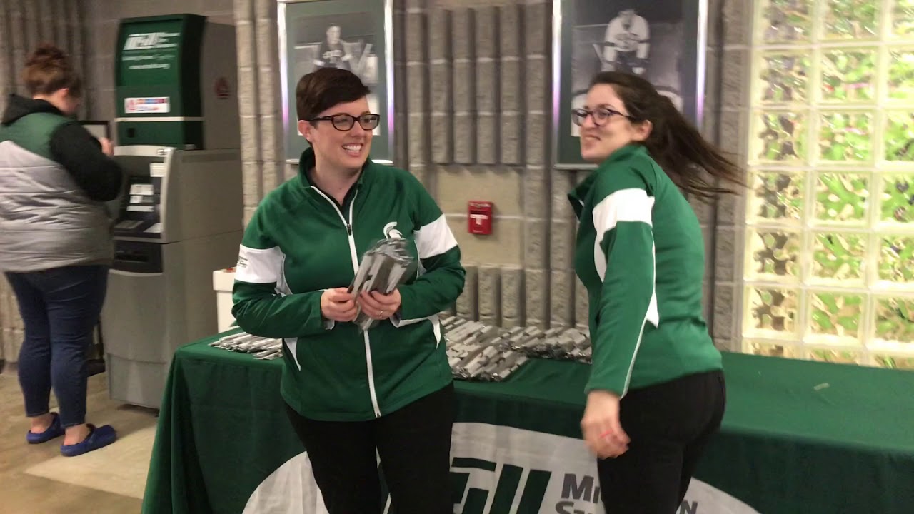 2018 Michigan State Hockey MSUFCU Concourse Booth