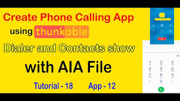 How to create Dialer and Phone Call app || With AIA file || Step by Step Process