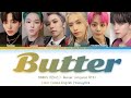 Oneus  butter by bts color coded hanromeng lyrics