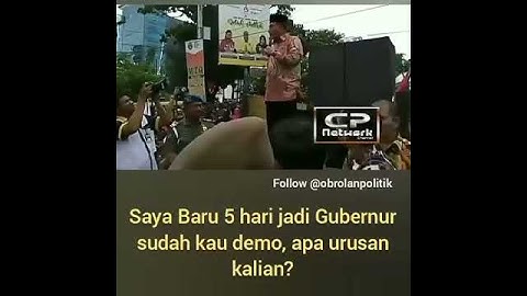Edy rahmayadi di demo😂