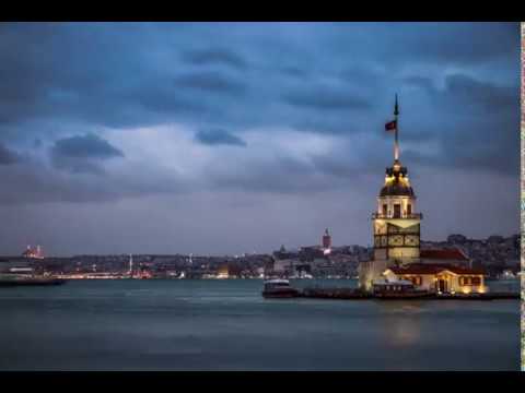 Kız Kulesi ve Galata gündüz/gece  - Maiden's Tower and Galata Tower Day and Night Time-lapse