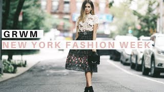 FASHION WEEK EVENT GET READY WITH ME | NYFW | Makeup, Hair, and Outfit