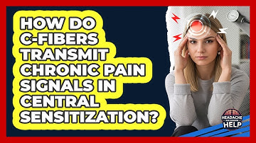 How Do C-fibers Transmit Chronic Pain Signals In Central Sensitization? - Headache and Migraine Help