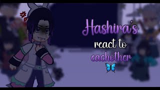 🦋 |•| Hashira's react to eachother |•| 1\/? |•| Shinobu kochou |•| kny, demon slayer |•| 🦋