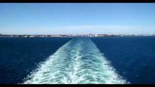 Stena Danica leaving Denmark (4K timelapse)