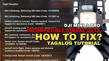 DJI MINI 4 PRO | INCOMPATIBLE GIMBAL DATA (MULTIPLE ERROR) PROBLEM SOLVED!
