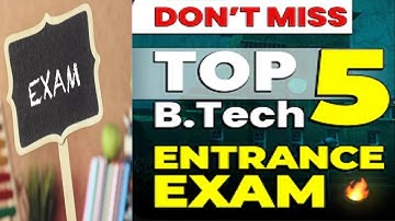 TOP 5 Engineering Entrance Exams 💪💪 || Don