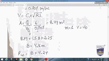 NUMERICAL ON UNLINED CANAL DESIGN KENNEDY