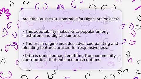 Are Krita Brushes Customizable for Digital Art Projects? | The Virtual Art Desk News