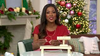 Diamonique Sterling Silver Cross Flexible Wire Bracelet on QVC