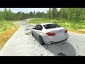 ВЛЕТЕЛ В ЯМУ НА ПОЛНОЙ СКОРОСТИ ! РУССКИЕ ДОРОГИ - BEAMNG RUSSIA