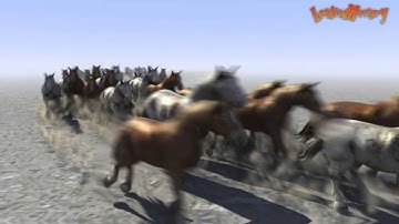 Flock of Wild Horses - LW 11.6 flocking system