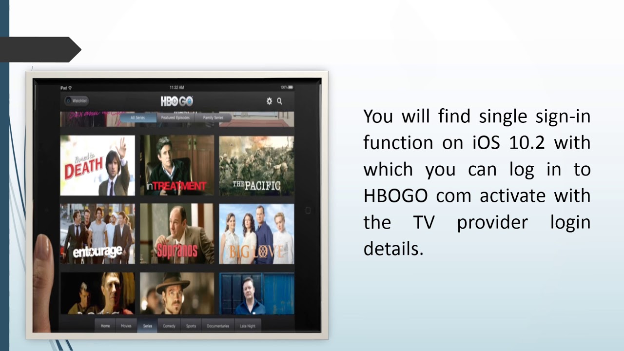 Setup Single Sign In Function Of HBO Go On Ios 10 2 or Higher