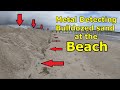 Metal detecting Oak Island after the sand been moved