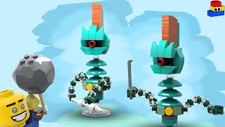 I made LEGO versions of the Zonai Soldier Constructs from Tears of the Kingdom (Legend of Zelda)