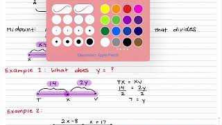 G3: Segment Addition Postulate and Midpoint