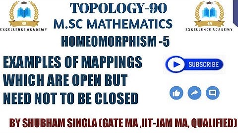 open map need to be closed| counter examples | open mapping | closed mapping|