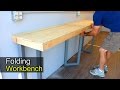 DIY Folding Workbench - How To - shipping container shop