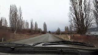 En Renault 12 bordeando El Lago Mosquito Cholila Chubut Patagonia Argentina Invierno 2022