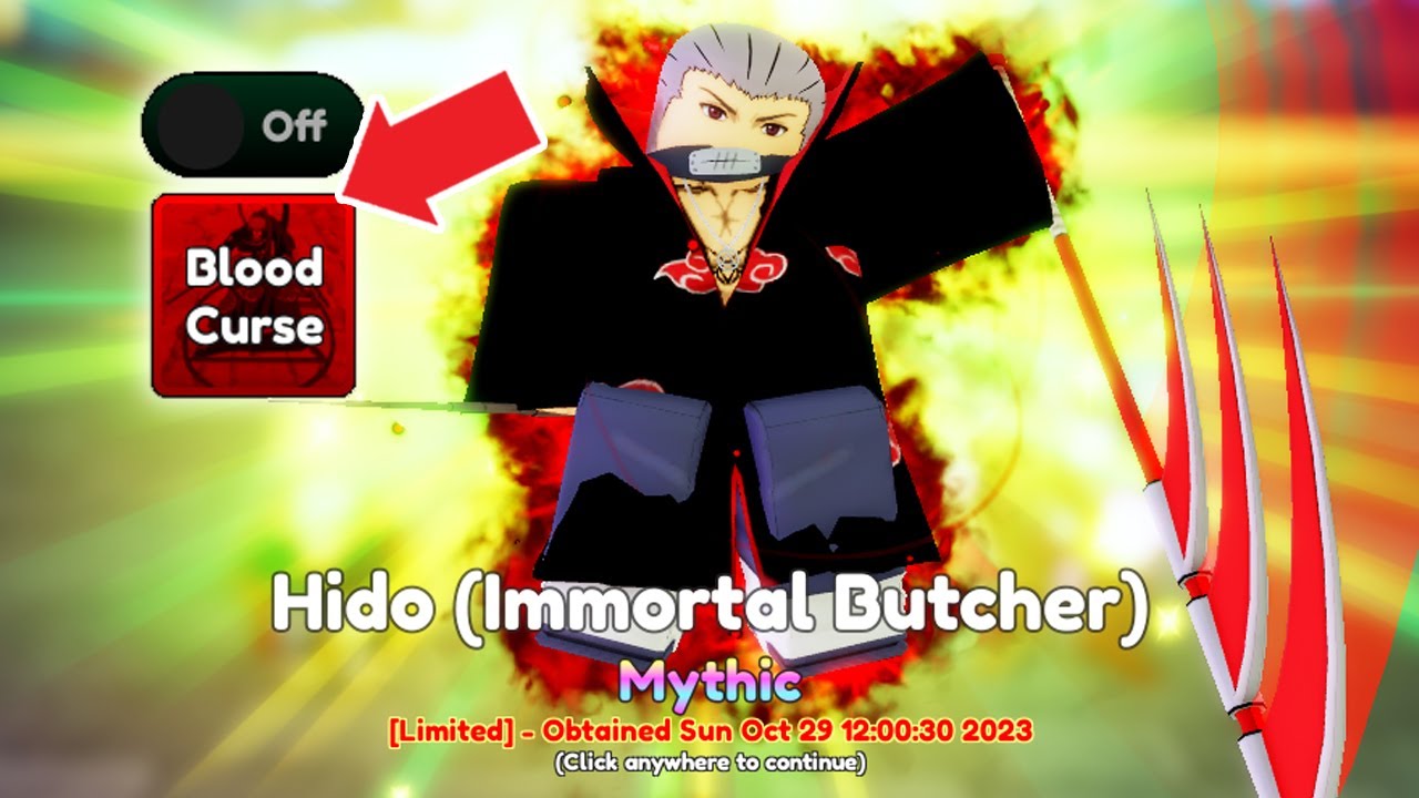 Hido (Immortal Butcher) (Hidan), Anime Adventures Wiki