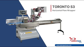 TORONTO S3 - Horizontal Flow Wrapper (HFFS) for Ginger Cookies. Bairespack USA