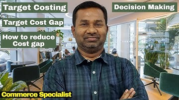 Target Costing | Target Cost Gap | ACCA F5 | CMA | Management Accounting | Commerce Specialist |