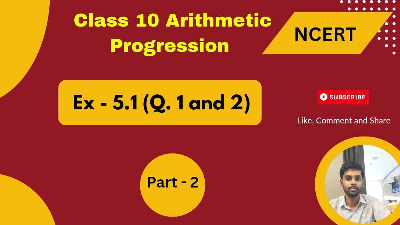 chapter 5 arithmetic progression| Ex - 5.1 (Q. 1 and 2) | class 10 ...