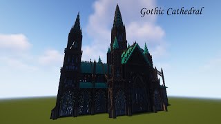 Gothic cathedral building timelapse