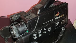 2 Videocamere Vhs-C Amstrad Videomatic Vmc-200 Vmc200 Hq Autofocus Af Pal In Riproduzione