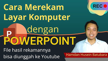 Cara Merekam Layar Komputer dengan Powerpoint | File hasil rekaman bisa diunggah ke Youtube