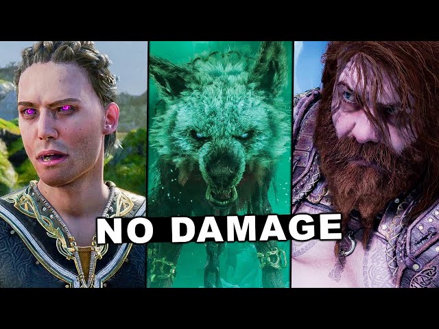 God of War 2018 & Ragnarok - All 106 Boss Fights & Endings (No Damage /  GMGOW) 