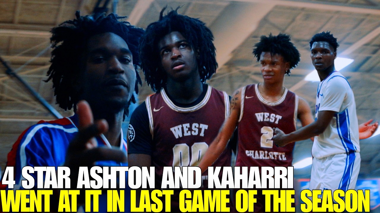 4 STAR ASHTON AND 5 STAR KAHARRI GO AT IT IN LAST REGULAR SEASON GAME. NORTH MECK VS WEST CHARLOTTE